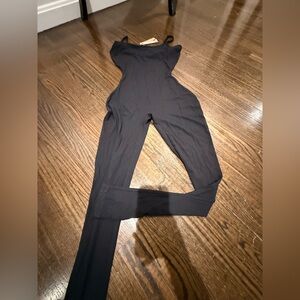 Skims Black soft lounge jumpsuit